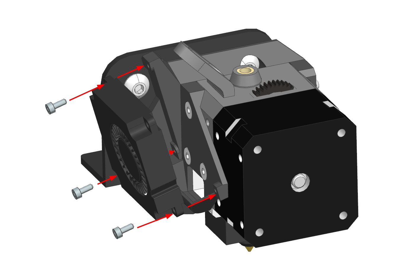 ESP hotend fan install image